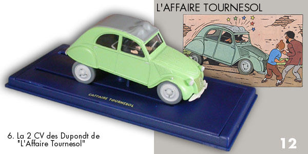 CAR ATLAS N°6 La 2CV de laffaire Tournesol   HERGE EDITIONS ATL