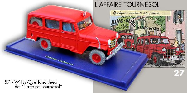 Voiture Tintin Car Atlas N° 57 Willys Overland Jeep Station Wagon